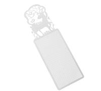 Gadpiparty Copper Mesh Canvas Sheets for Cross-Stitch and Embroidery, Hollow Out Animal Pattern Design, Easy to Cut and Store, for DIY Knit and Crochet Projects, Silver Metal Bookmark
