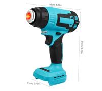 Gadpiparty Cordless Heavy Duty Hot Air Heater with Nozzles Handheld Electric Hot Air Blower Compatible with Makita Forward Reverse Design for Versatile Heating Tasks
