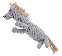 Gadpiparty Cotton Rope Dog Chew for Puppies Interactive Cartoon Horse Shape Wear-resistant and Safe Molar to Protect Furniture and Encourage Healthy Chewing Habits