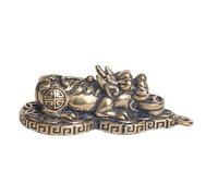 Gadpiparty Creative Brass Beast Pendant Keychain for DIY Adornment Unique Feng Shui Keychain Accessory with Retro Design and Delicate Details for Craft Projects and Personal Style