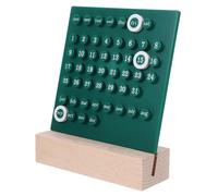 Gadpiparty Creative Perpetual Desk Calendar Stylish Acrylic Date Display for Home Manual Date Change Lightweight Desktop Decor Green Color
