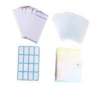 Gadpiparty Creative PVC Laser Budget Planner Binder Multipurpose Loose Leaf Notepad for Cash Cards Receipts Organizing and Income Management Portable and Financial Organizer