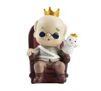 Gadpiparty Creative Resin Couple Cake Toppers Featuring Grandpa and Grandma Figures Assorted Colours, for Party Decoration and Desk Furnishing Articles