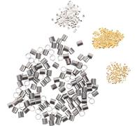 Gadpiparty Crimp Beads Sufficient Quantity for Jewelry Making 1000pcs Iron Material with Assorted Color and Easy to Carry, for Making A Variety of Crafts and Crafting