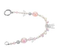 Gadpiparty Crystal Butterfly Phone Charm Strap Beaded Wristlet Lanyard for Mobile Phones Keys and Purses Hand Stylish Decoration with Artificial Crystal and Alloy for Women Accessories