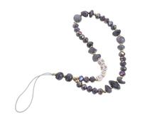 Gadpiparty Crystal Stone Phone Chain Decor with Loop Anti-lost Accessory | Beaded Design, Easy Attachment, for Commuting, Office Use, Landline Phones and Key Rings