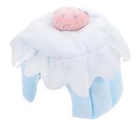 Gadpiparty Cute Cake-shaped Hamster Bed Made of Soft Cotton, Providing a Secure Space for Small Animals like Guinea Pigs and Rabbits, for Cozy Indoor Rest and Warm Winter Sleep
