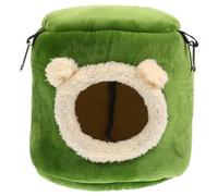 Gadpiparty Decorative Hamster Hut Small Chinchilla House Soft Sponge and Cloth Material Tree Stump-shaped Comfortable Bed for Ferret and Guinea Pig Safe and Sturdy Pet Shelter