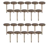 Gadpiparty Decorative Upholstery Tacks Flat Head 100Pcs Bronze 17Mm Heavy Duty Thumb Tacks for Interior and Living Room Furniture