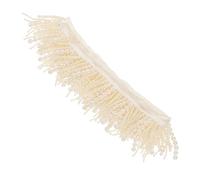 Gadpiparty Delicate Pearl Tassel Trim for Clothing and Dress DIY Fine Texture Beaded Ribbon Border Versatile Sewing Accessory for Curtains Tablecloths Home and Tailor Shop Decoration