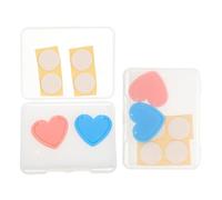 Gadpiparty Diamond Art Light Pad Protector Covers Set with Adhesive, Heart Shape Protective Shield for Light Board Buttons, Pink and Blue Pad Protectors for Mosaic Crafting Tools
