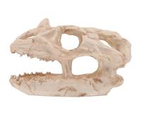 Gadpiparty Dinosaur Skull Landscape Fish Tank Decorations Resin Model Realistic Beige 7.27x4.52x3.93in Aquarium Decoration Suitable for Fish and Shrimp