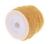 Gadpiparty DIY Oval Plated Iron Chain Yards Multipurpose Neck Pendant Jewelry Making Lanyard for Bracelets Anklets Sweater Chains and Handmade Accessories