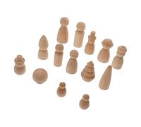 Gadpiparty DIY Wooden Puppet for Eco Friendly Unfinished Painting Doll Craft Creative Handcrafted Plaything Smooth Lightweight Hardwood Figures for Childrens Imaginative Play and Decoration