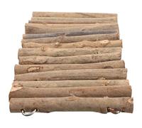 Gadpiparty DIY Wooden Reptile Hideout for Turtles and Lizards Natural Wood Stick Shelter with Safe Retreat Design Easy to Clean Turtle Habitat Cave for Bearded Dragons Geckos and Pocket Pets