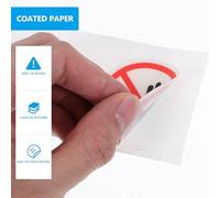 Gadpiparty Do Not Warning Sign Sticker Visible from Far 2pcs Self Adhesive Pvc Safety Label for Outdoor and Construction Site Use