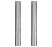 Gadpiparty Document Storage Cylinder 2Pcs Stainless Steel Reusable Birth Certificate and Diploma Holder for Map and Blueprint Carrying 1.18X15.75