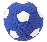 Gadpiparty Dog Chew Ball for Small Dogs 9.5cm Football Shape Squeaky Teething for Puppies Interactive Teeth-cleansing Pet Play Ball for Corgi Golden Retriever Border Collie