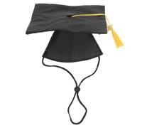 Gadpiparty Dog Graduation Cap with Tassel Small Black Puppy Graduation Hat for Dogs and Cats