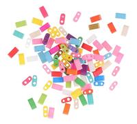 Gadpiparty Double Hole Glass Beads Small Square Glass Beads 100pcs for Jewelry Making with Easy Stringing Feature, for DIY Crafts and Necklaces