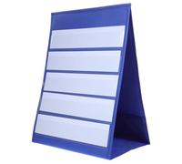 Gadpiparty Double-Sided Self-Standing Desktop Pocket Chart, 20 Reusable Dry Erase Cards for UK Preschool Early Learning, Homeschool & Classroom Interactive Educational Activities