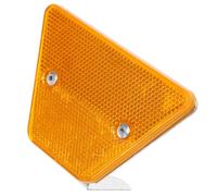 Gadpiparty Driveway Marker with Single Bracket Design Yellow Reflective High Brightness Multi-function Pavement Marker for Waveform Guardrail and Inductive Label Applications