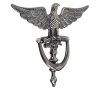 Gadpiparty Eagle Head Door Knocker Front Door Knocker and Viewer Zinc Alloy European Style Classic Design Anti-Rust Easy Installation with Screws for Home Entrance