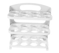 Gadpiparty Egg Holder for Fridge Rolling Egg Dispenser Break Resistant Side Door Placement