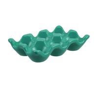 Gadpiparty Egg Rack for Fridge Reusable Ceramic Egg Carton Kitchen Storage Holder Easter Tray Elegant Design