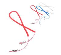Gadpiparty Elastic Parrot Bird Leash Training Rope Anti-bite Flying Harness for Outdoor Use Chew-resistant Strong Plastic and Steel Wire Easy to Wear for Parrot Flight Practice Random Color