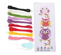 Gadpiparty Embroidery DIY Bookmark Kit for Beginners Cross Stitch Sewing with Thread and Cloth Material Wear Resistant Handmade Bookmarks for Crafting Gifts and Reading Enthusiasts