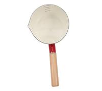Gadpiparty Enamel Saucepan with Handle 1000ml Red Thickened Snow-Patterned Milk Pot Non-Stick Small Sauce Pan for Baby Food Supplement and Cooking