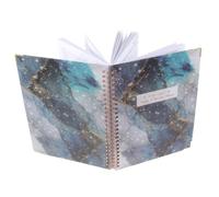 Gadpiparty English Monthly Planner Notepad with Decorative Coil Binding Portable Student Schedule Organizer for Daily Planning and Habit Building Smooth Writing Lightweight Design