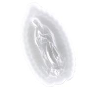 Gadpiparty Epoxy DIY Mold Angel Shape Silicone Mold Creative Flexible White Mary Shaped Easy to Use for DIY Crafts