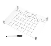 Gadpiparty Erasable Acrylic Message Board with 4 Advertising Pins and Whiteboard Marker, Dry Erase Calendar Planner for Fridge and Office Wall, Hanging Display Board for Home and Kitchen