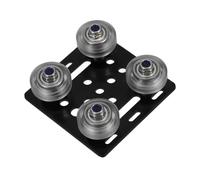 Gadpiparty European V-shaped Slot Aluminum Profile Wheel with Gantry Support Plate for Printers Cnc Machines Easy to Install Smooth Operation Compatible with Series Profiles