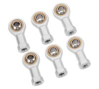Gadpiparty Fish Eye Rod End Joint Bearings Chrome Steel Material 6pcs with M8x1.25 Internal Thread Efficient and Easy Installation for Mechanical Parts and Heavy-duty Machinery Repair