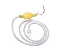 Gadpiparty Fishing Water Suction Device 2.1m Manual Pump for Fishing Use | High Density Filter, Impurity Filtering, Easy Disassembly, Silicone Plastic Metal Build, White Finish
