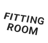 Gadpiparty Fitting Room Sign Wall Sticker with Identification and Easy to Find Features Acrylic Letters Black Self-adhesive Door Sign for Clothing Store Decoration for Shopping Centres