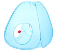 Gadpiparty Foldable Blue Cat Tunnel and Pet Sleeping Tent, Comfortable Cat Rest Tent with Collapsible Design, Suitable for Indoor Play and Rest