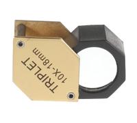 Gadpiparty Foldable Small Handheld Magnifier Lightweight Portable Metal Jewelry Identification Magnifier High Definition for Watch and Antique Exploration