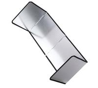 Gadpiparty Foldable Stainless Steel Stove Splash Guard for Kitchen Fit Oil Splatter Shield with High Wall Design Heat Resistant Splashback Panel for Gas Range Frying Pan Protection