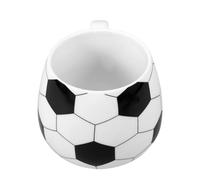 Gadpiparty Football Shaped Ceramic Mug with Large Capacity and Handle, Creative Porcelain Coffee Cup for Drinking Beverages, for Christmas and Birthdays