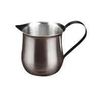 Gadpiparty Frothing Pitcher and Point-Mouth Spout 90ml Stainless Steel with Portable Handle Design Small 3oz Silver Jug for Entertainment Venues and Restaurant Use