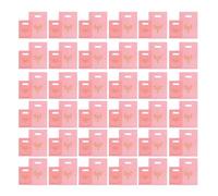 Gadpiparty Gift Bags and Flat Mouth Design, Versatile Use 200pcs Pink Plastic with Four-finger Handle and Holiday Gifting, Easy Open and Close Small Party Favor Bags for Different Occasions