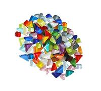 Gadpiparty Glass Mosaics Pieces DIY Craft Supply for Handmade Vase Decor and Photo Frame Art Durable Glass Material Mosaic Tiles for Creative DIY Projects and Home Decoration
