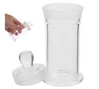 Gadpiparty Glass Sample Bottle with Lid for Research and Life Science Applications, Laboratory Specimen Vial Made of Glass with Solid Base Design and Free of Rough Edges
