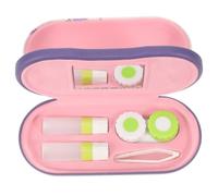 Gadpiparty Glasses Case 2-in-1 Double Layer Design Plastic Glasses Carrier Box for Eyeglasses and Contact Lens Storage, Protect from Damage, Practical and Simple Travel Organizer