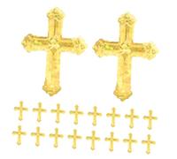 Gadpiparty Glitter Cross Confetti for Baptism and First Communion Sparkling Plastic Cross Table Scatter Decorations Shiny Christening Party Supplies for Shower and Birthday Celebrations