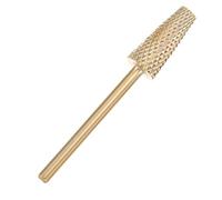 Gadpiparty Golden Tungsten Steel Nail Grinding Head for Manicure Multifunctional Nail Drill Bit and Remove Dead Skin Sturdy Plastic Shaft and Personal Use